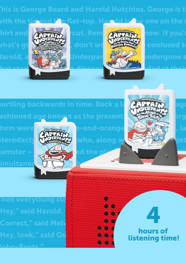 Captain Underpants Audiobook Tonies - 4 Pack - Image 2