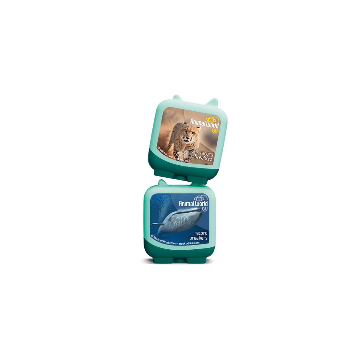 Animal World Cheetah and Blue Whale Clever Tonies - 2 Pack